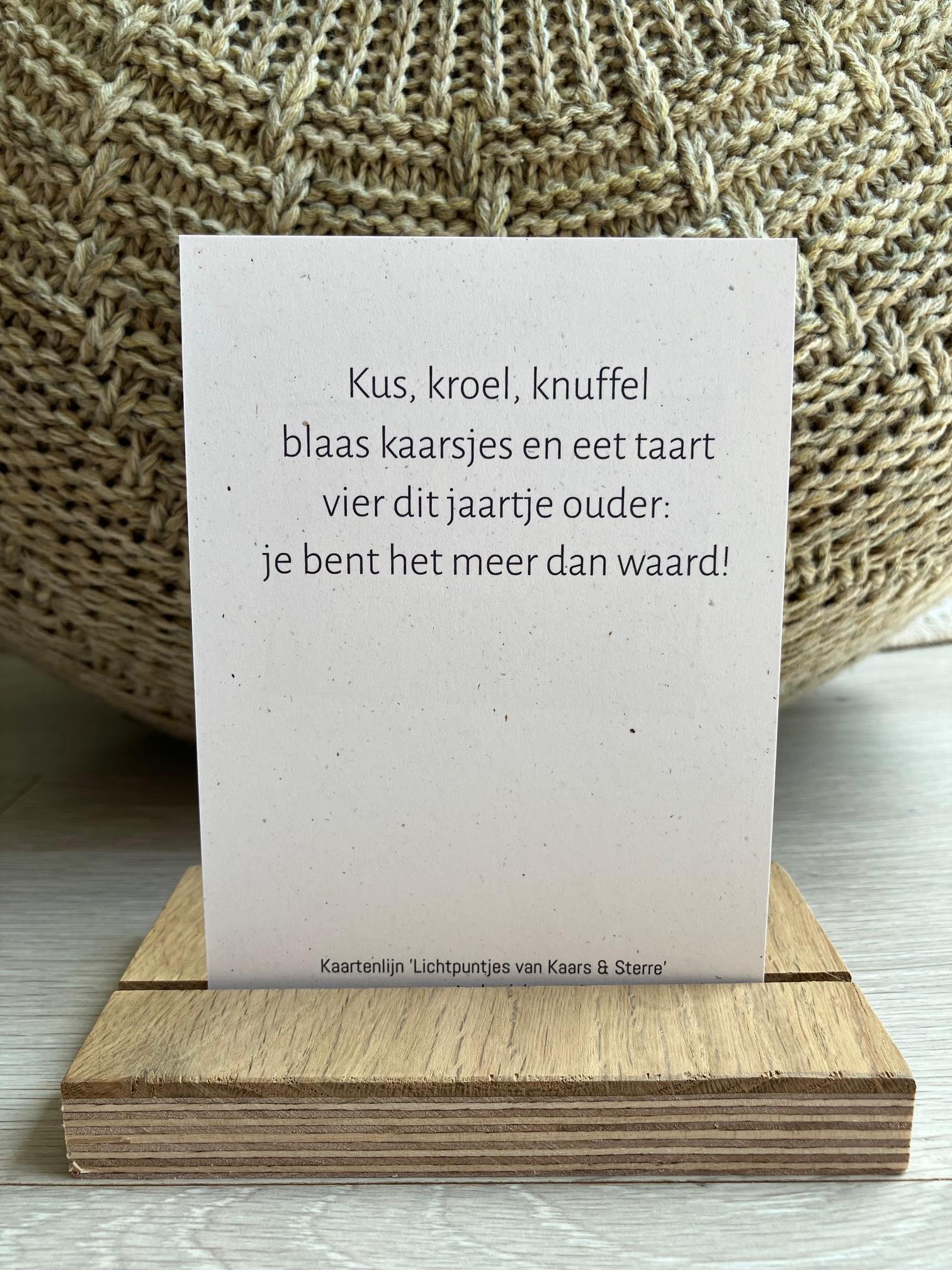 'Jarig' achterkant